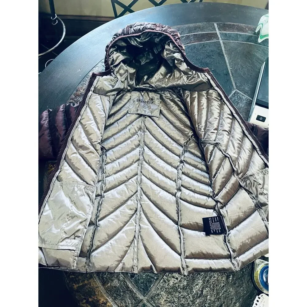 Sugar Fly Jacket/Down-Toddler-3T-Plum-Hood-quilted-light weight-Pack able-1161